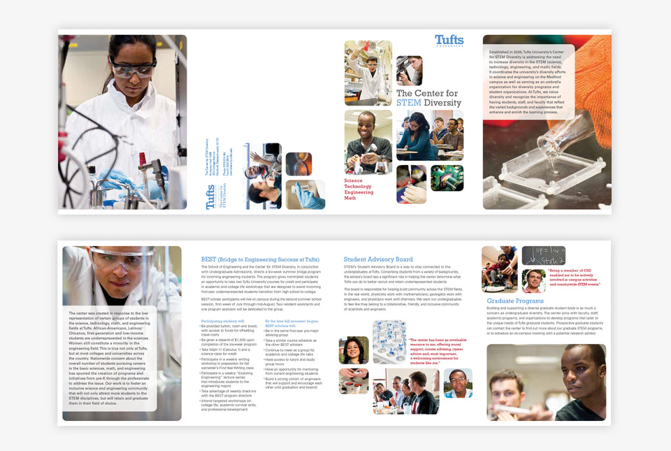 Tufts STEM brochure