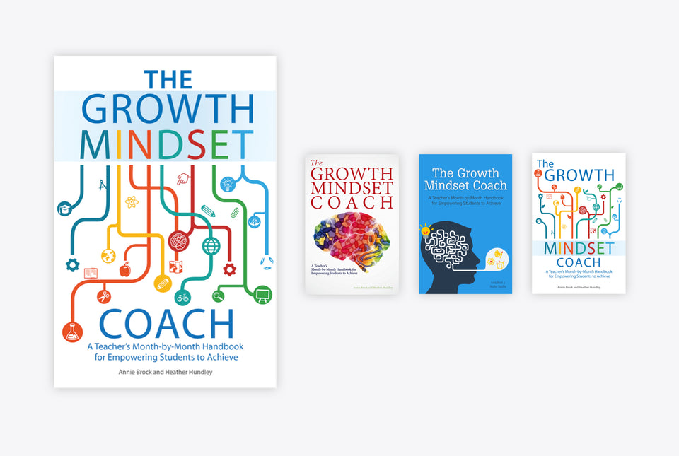 Growth Mindset Coach book cover option designs by Chloe Marr-Fuller