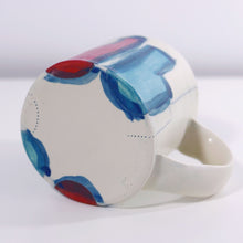 Load image into Gallery viewer, Basquiat Mug in Turquoise, Red and Teal (lg)