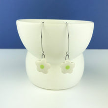 Load image into Gallery viewer, Flower Earrings in Chartreuse
