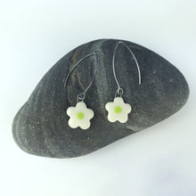 Load image into Gallery viewer, Flower Earrings in Chartreuse
